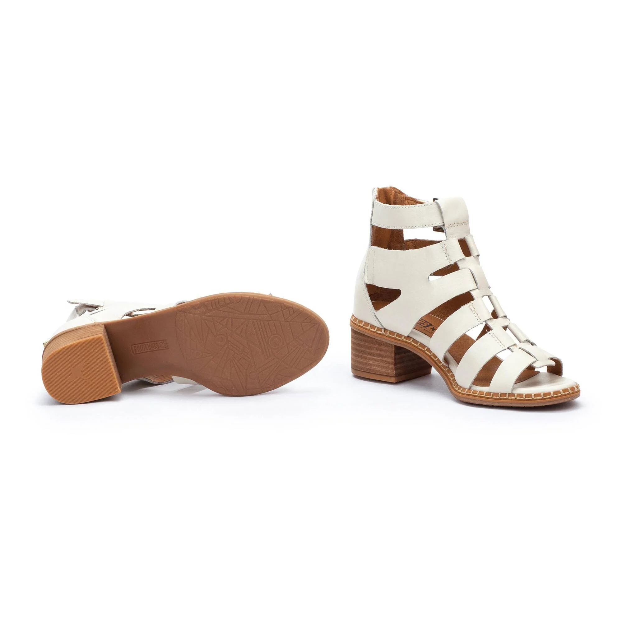 Sandales à talon bloc à fermeture éclair pour femme BLANES