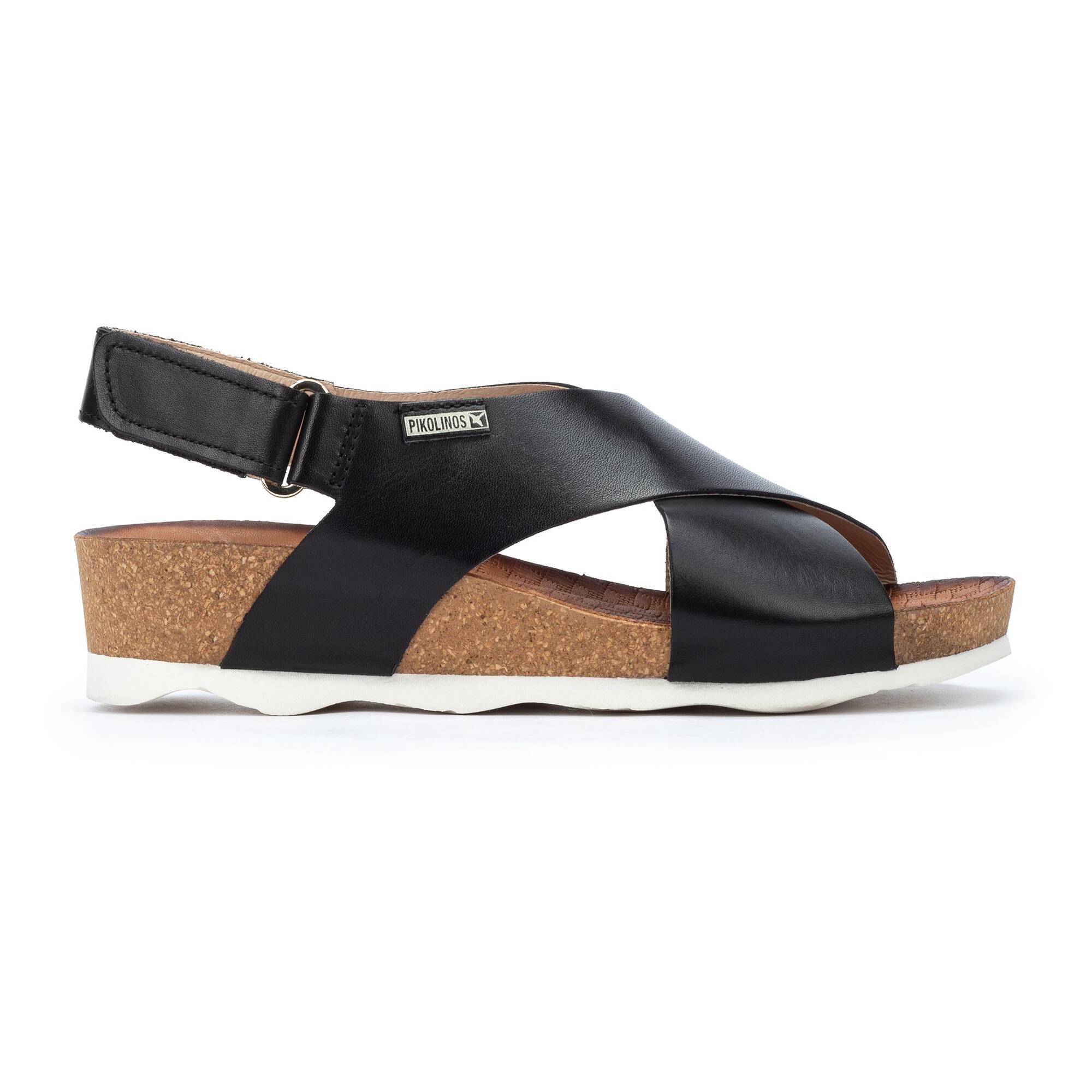 Sandales féminines à talon compensé MAHON avec fermeture à boucle velcro