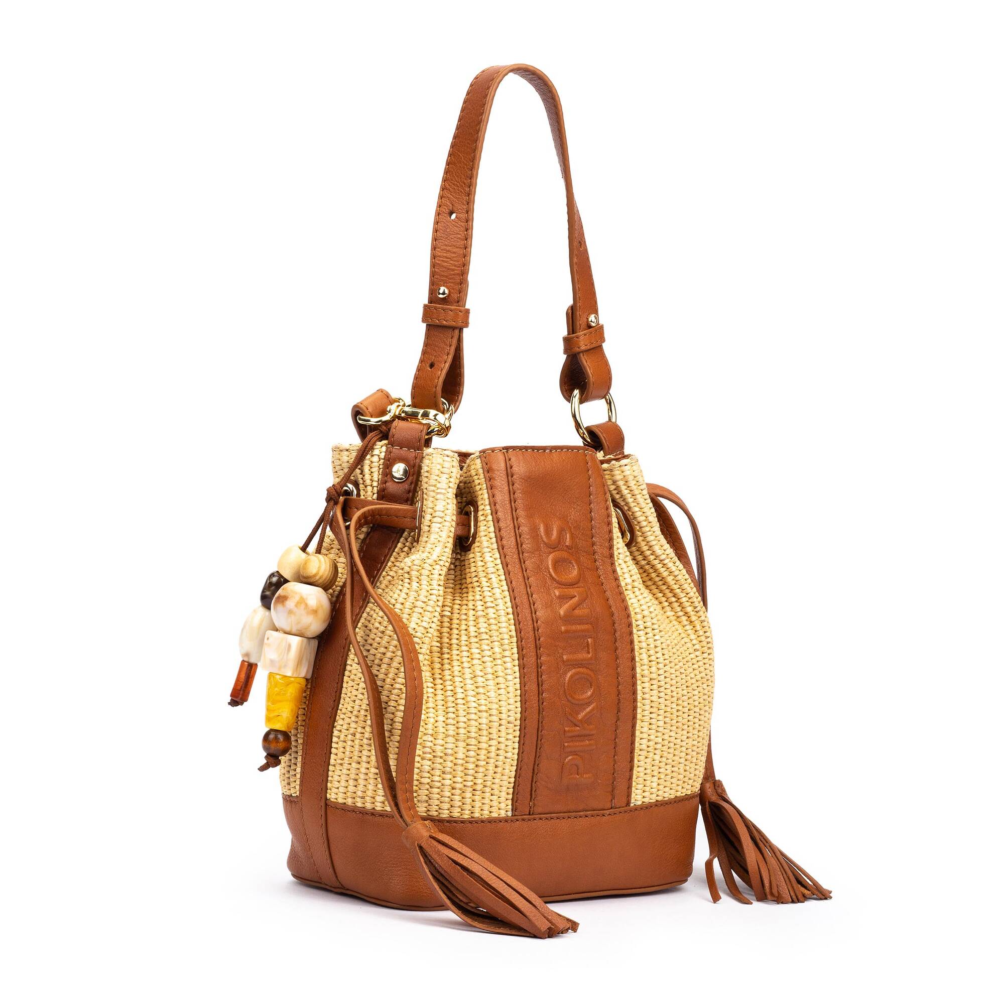 Sac à main femme en raphia et cuir Altafulla