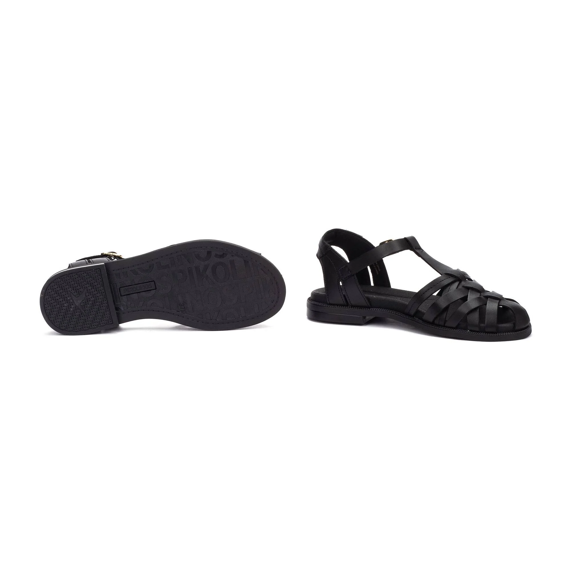Sandales plates pour femme avec boucle