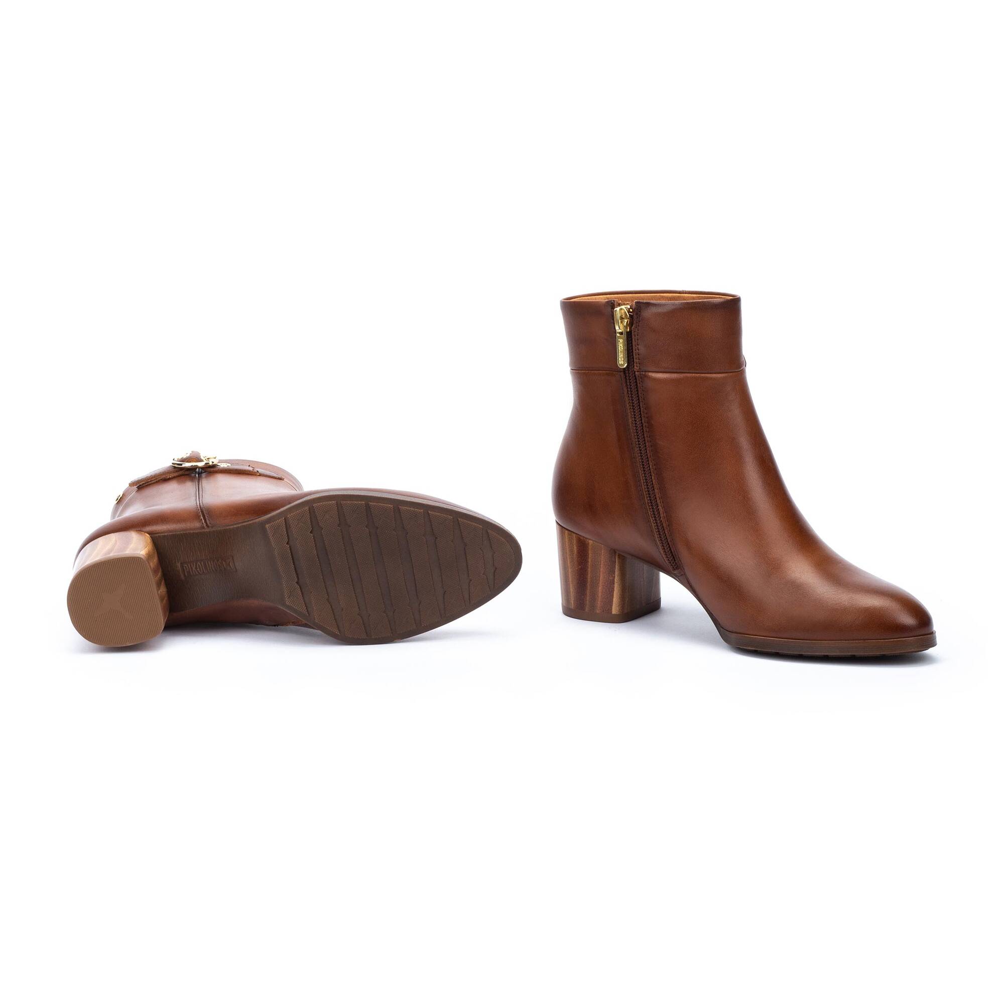 Bottes cheville à talon large CALAFAT