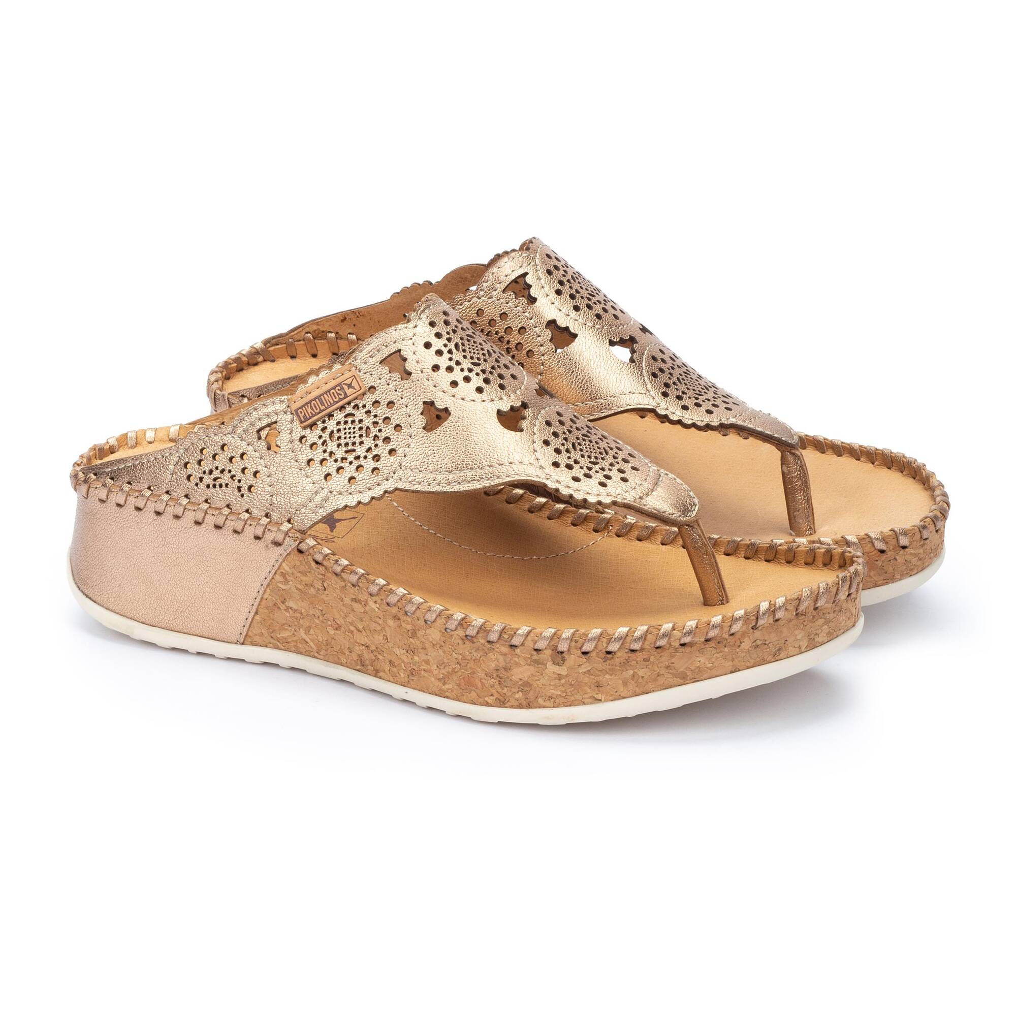 Sandales en cuir perforé pour femme MARINA