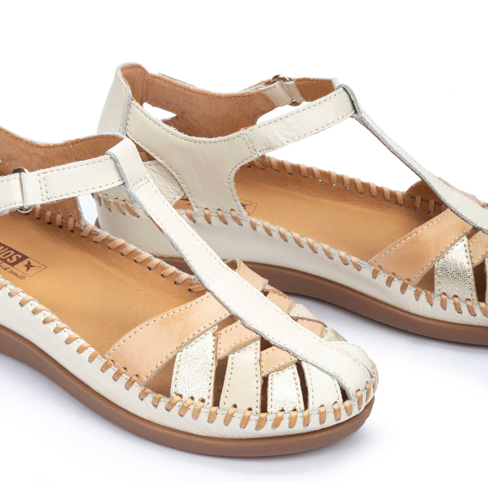 Chaussures féminines semi-ouvertes CADAQUES avec fermeture à boucle