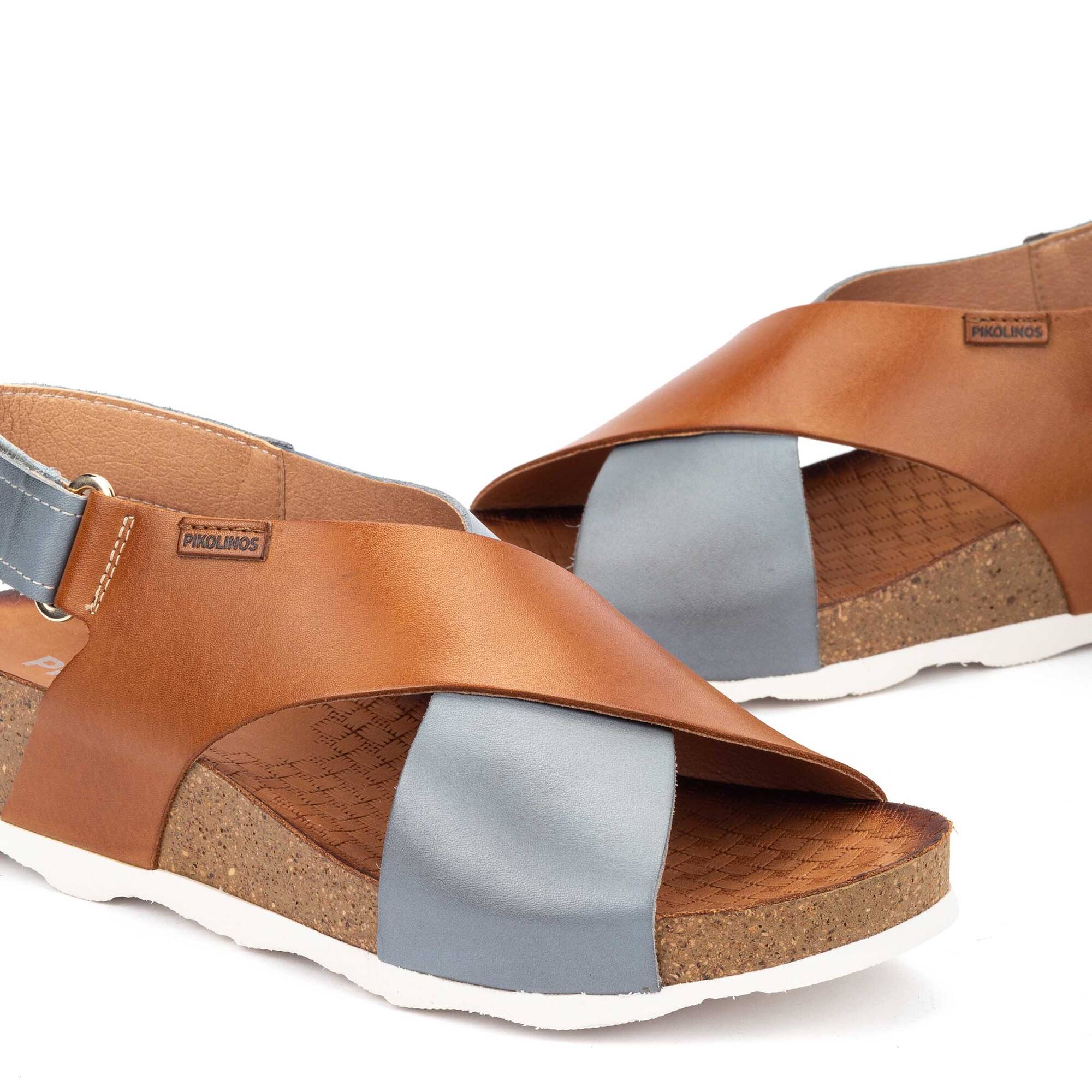 Sandales féminines à talon compensé MAHON avec fermeture à boucle