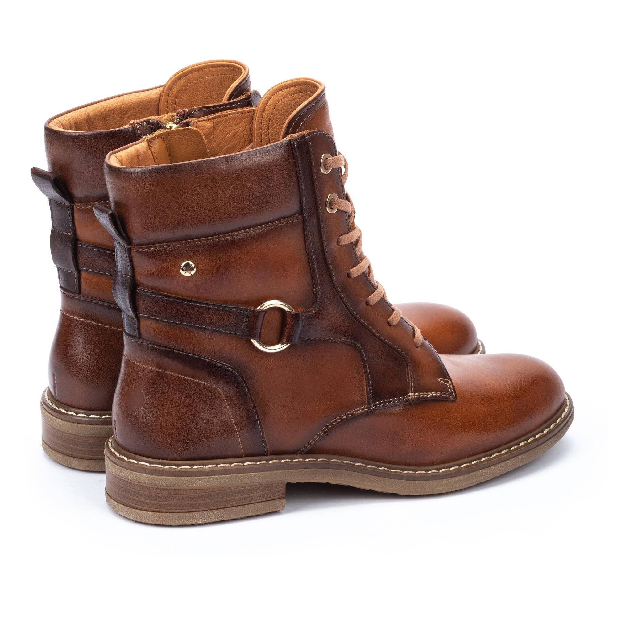 Bottes hautes cheville à deux tons ALDAYA