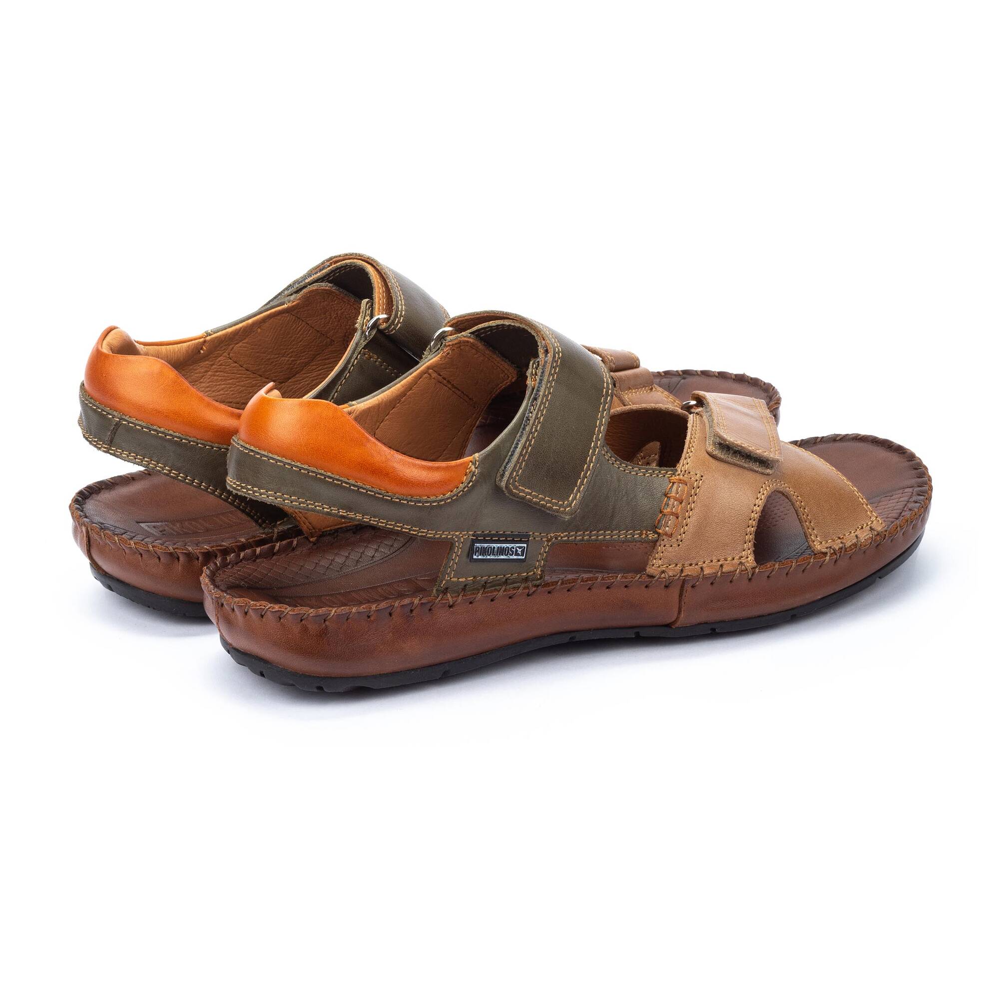 Sandales plates pour homme TARIFA avec fermeture à boucle