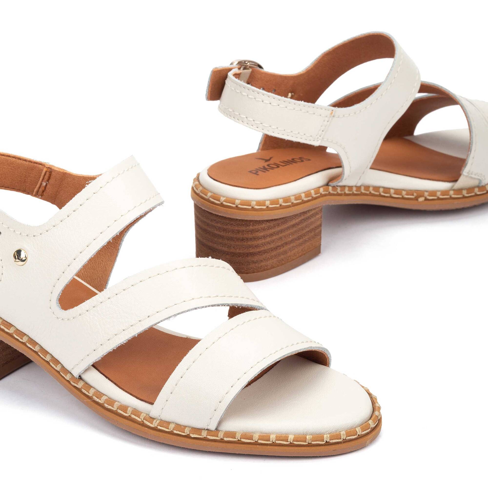 Sandales à talons femme Blanes avec boucle