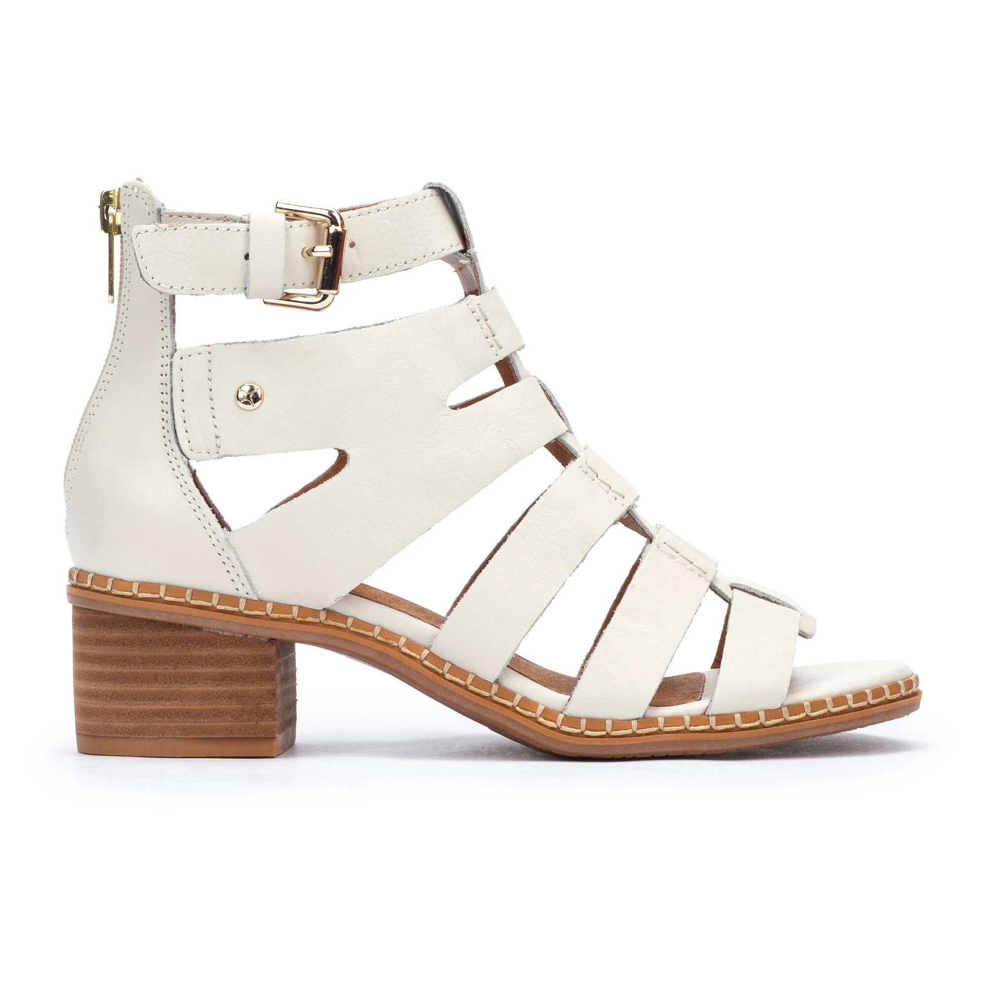 Sandales à talon bloc à fermeture éclair pour femme BLANES