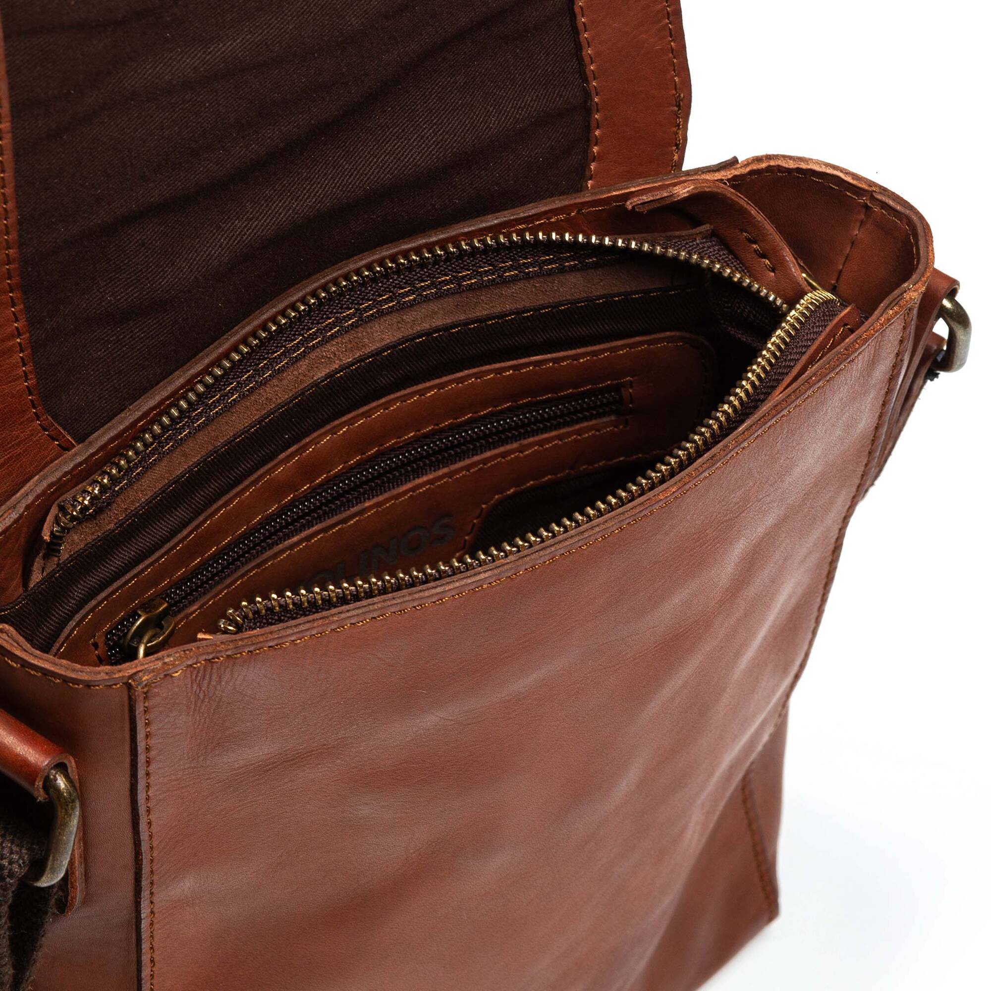 Sac à bandoulière homme Caimari avec fermeture éclair et aimant