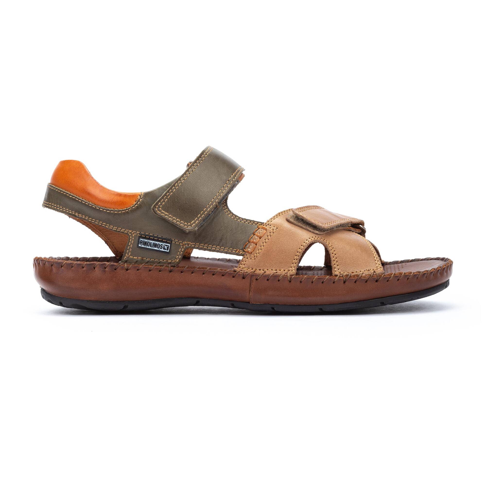 Sandales plates pour homme TARIFA avec fermeture à boucle